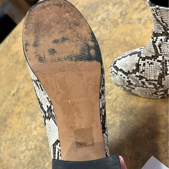 Anthropologie/Farylrobin Platform Snake Boots - Picture 8 of 11